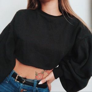 Urban Outfitters Cropped Pull Over Sweatshirt